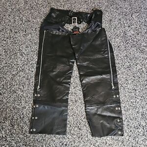 Black Leather Riding Pants